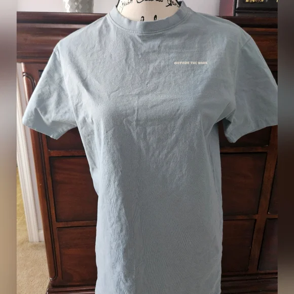 Outrun The Dark Women's Heavy Weight Cotton T Shirt - Picture 3 of 5